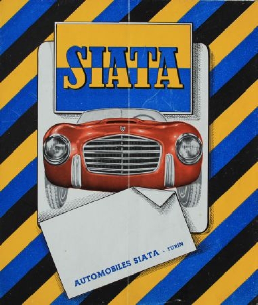 Siata Grand Sport Spider Modelprogram 1951 Carbrochure (7742)